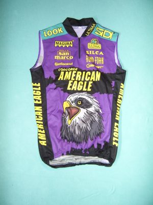 AMERICAN EAGLE (e) 1996 MAGLIA DA CICLISMO SENZA MANICHE
